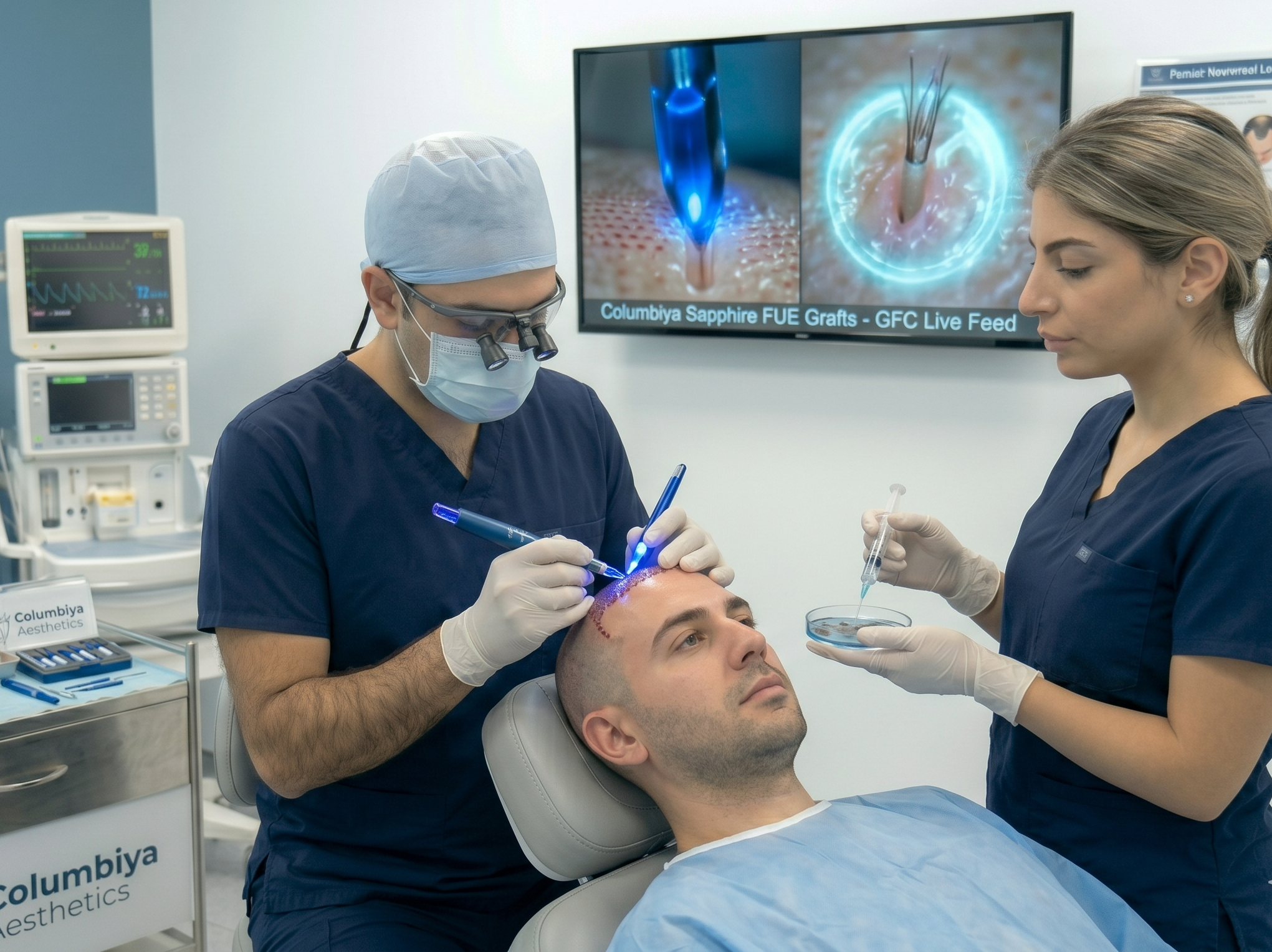 Premium Bio Sapphire Hair Transplant Process